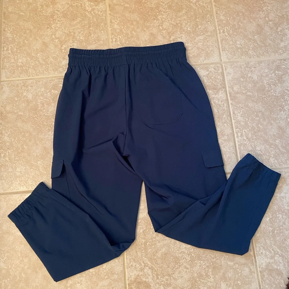 NWOT Old Navy Three-Pack Cargo Joggers in Teal, Black & Navy - Picture 7 of 7